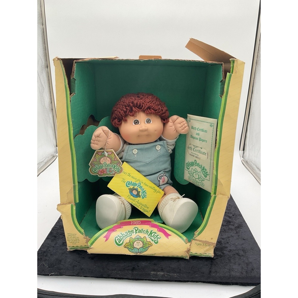 Vintage 1985 Coleco Cabbage Patch Kids In Box W/Certificate Boy, Davie Billy - Picture 2 of 11